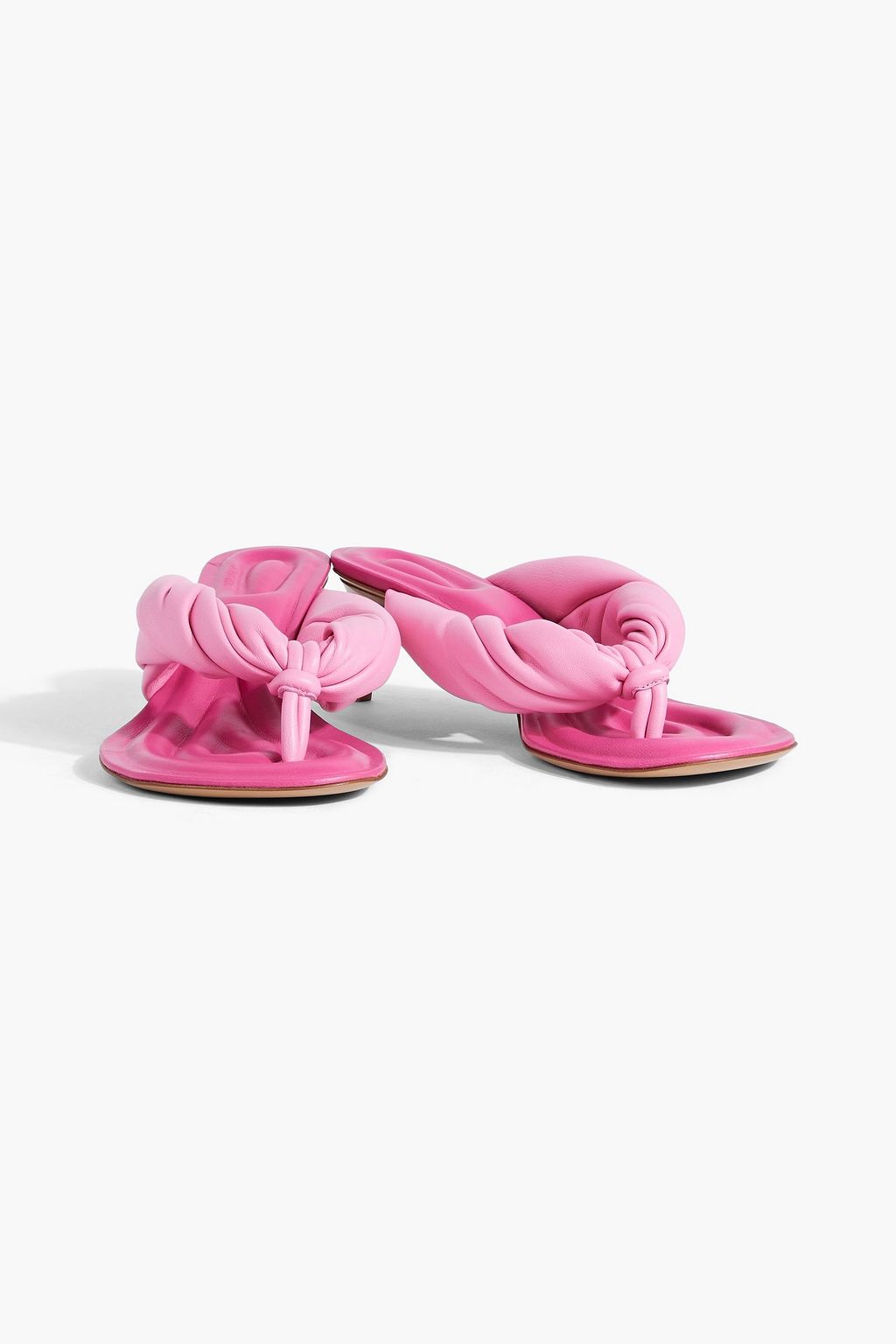 JACQUEMUS Mari twisted padded leather sandals
