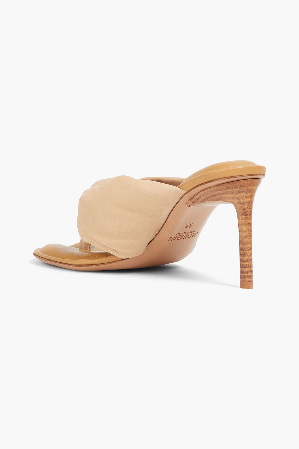 JACQUEMUS Les Sandales Nocio padded nubuck sandals