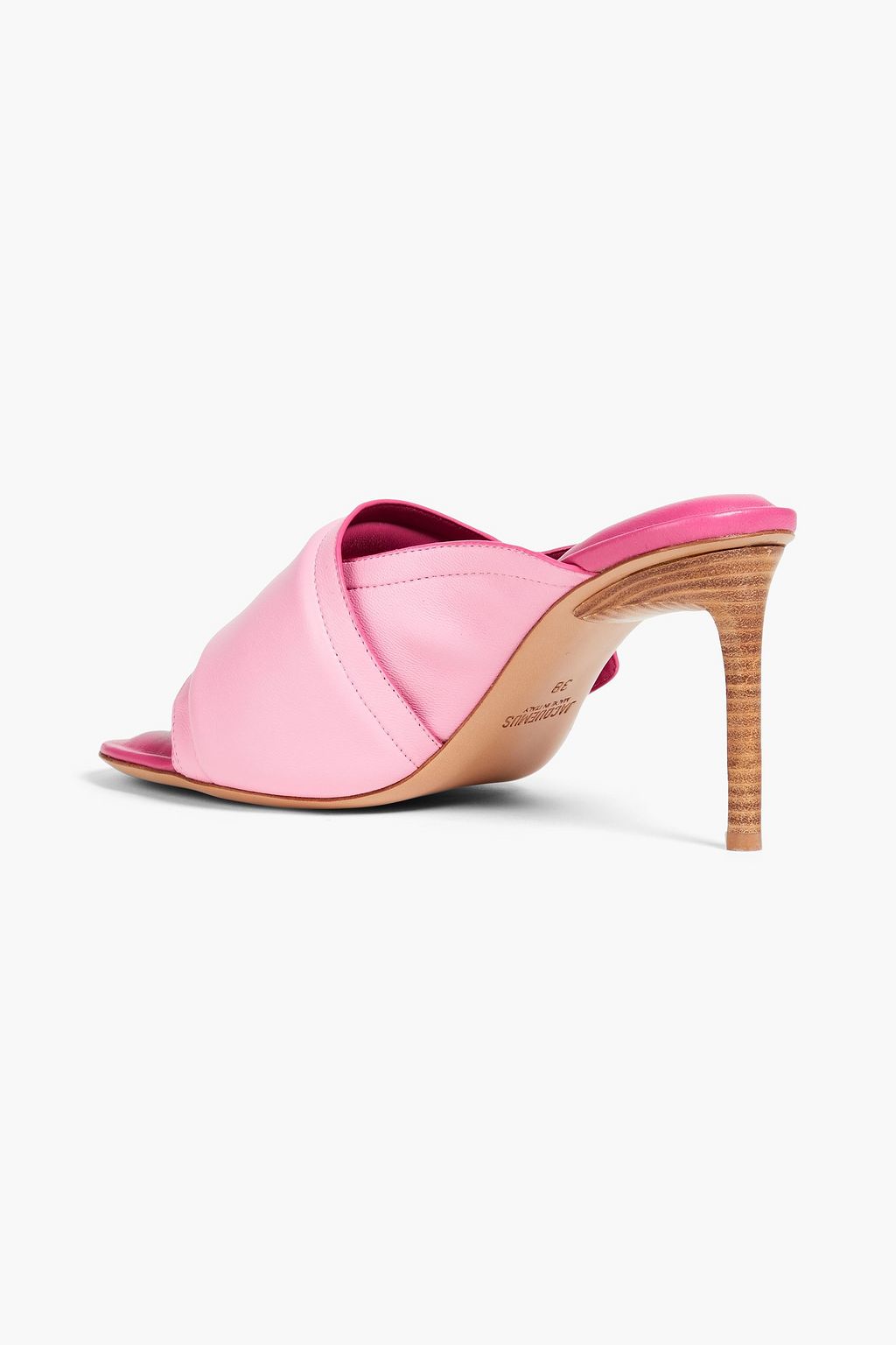 JACQUEMUS Les Mules Aqua レザー ミュール パッド入り