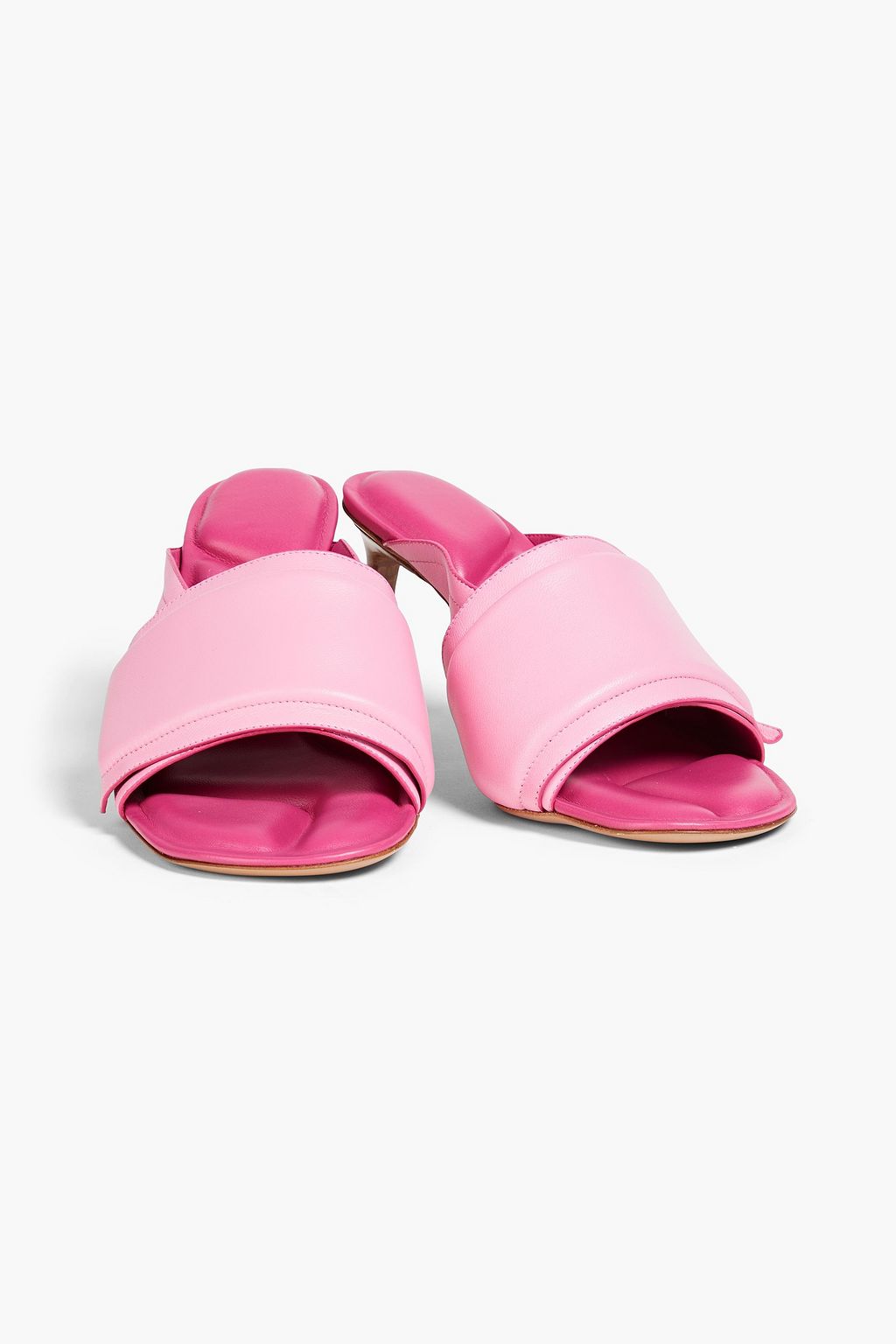 JACQUEMUS Les Mules Aqua レザー ミュール パッド入り