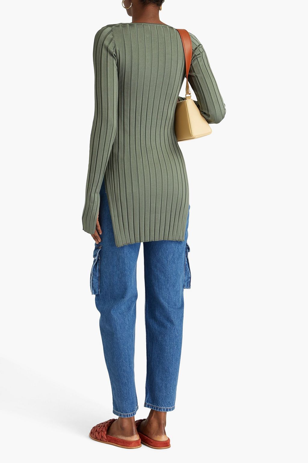 REMAIN BIRGER CHRISTENSEN 비대칭 리브 니트 튜닉