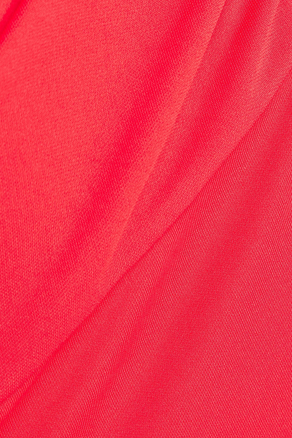 Nicholas Twist-front Jersey Midi Skirt In Coral