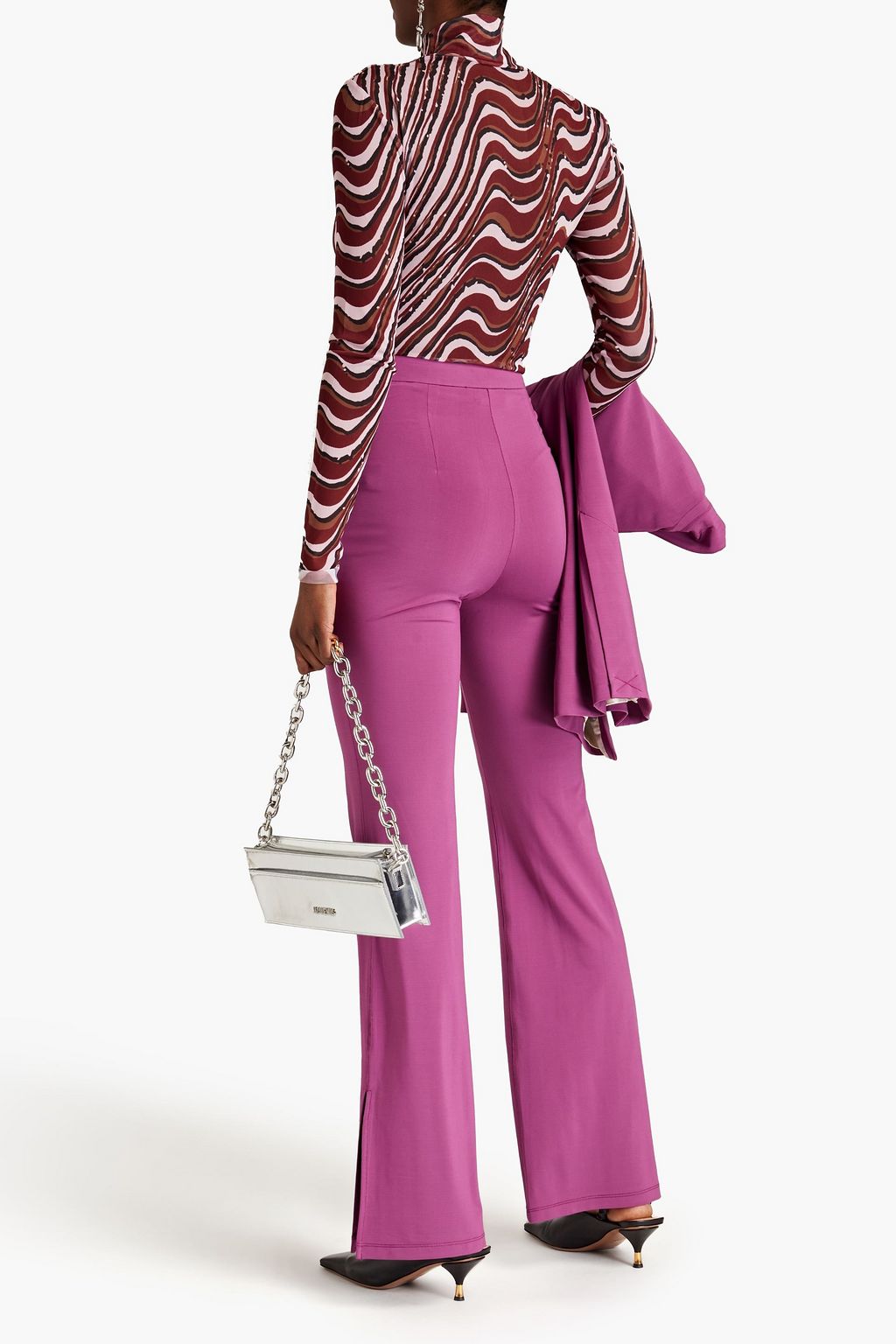 REMAIN BIRGER CHRISTENSEN Jersey flared pants