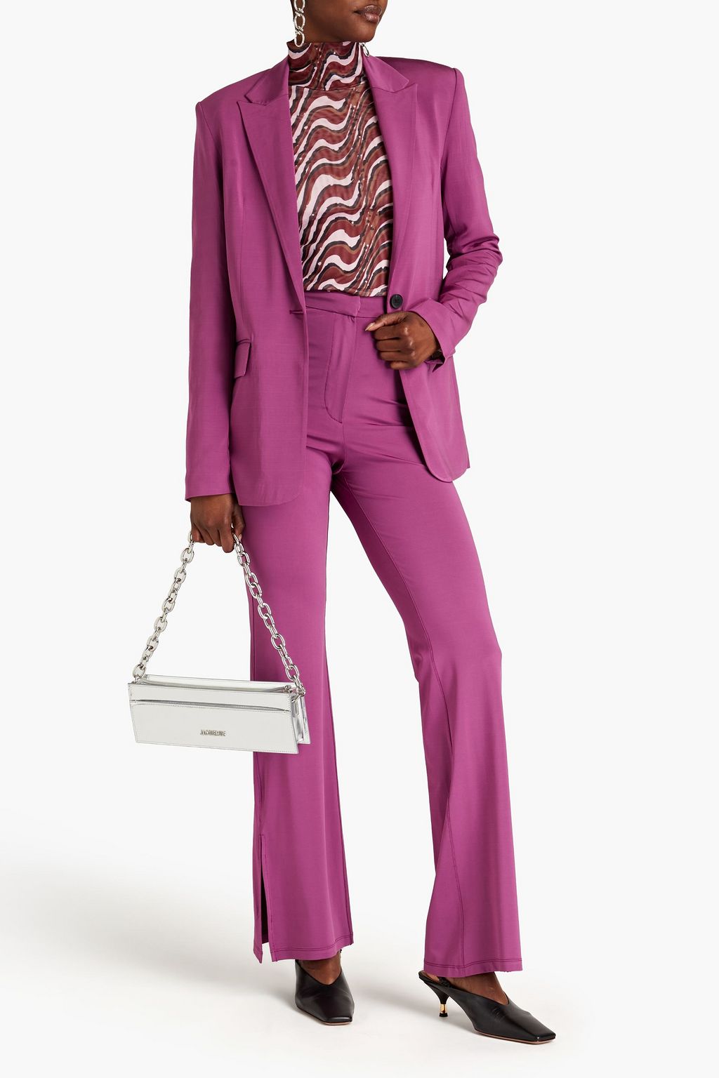 REMAIN BIRGER CHRISTENSEN Jersey flared pants