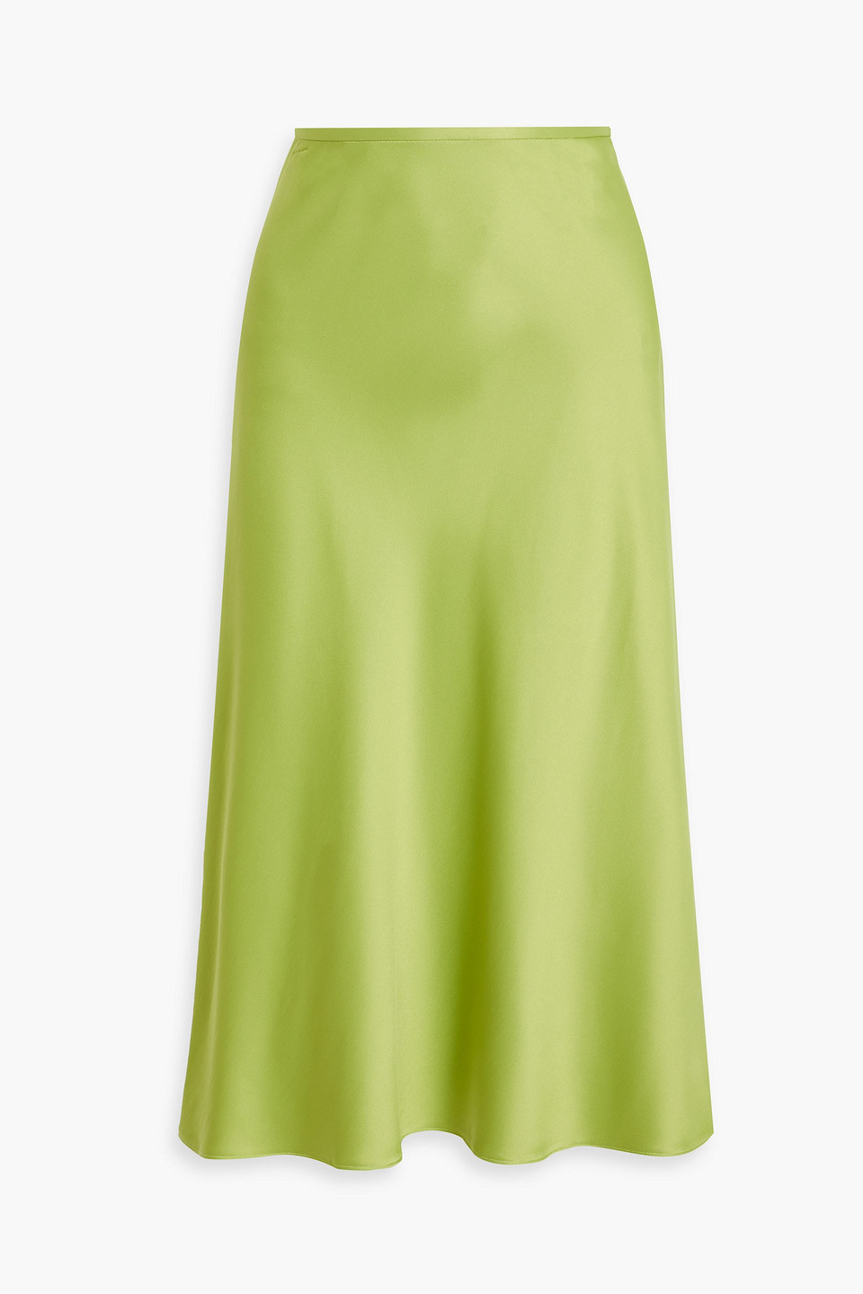 Iris & Ink Margot satin-crepe midi skirt