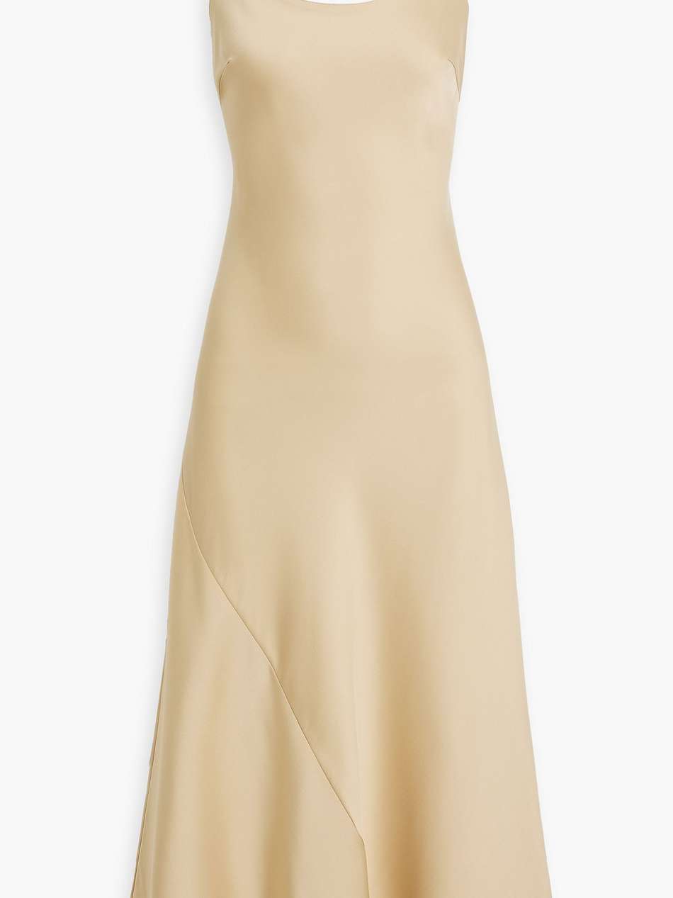 emery satin-crepe midi slip dress