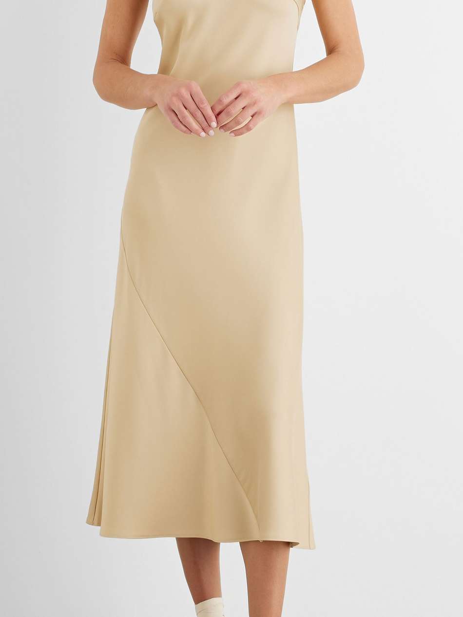emery satin-crepe midi slip dress