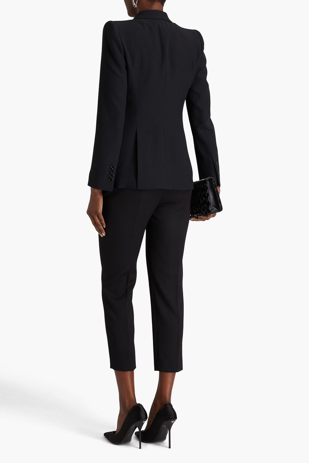 MCQUEEN Asymmetric crepe blazer