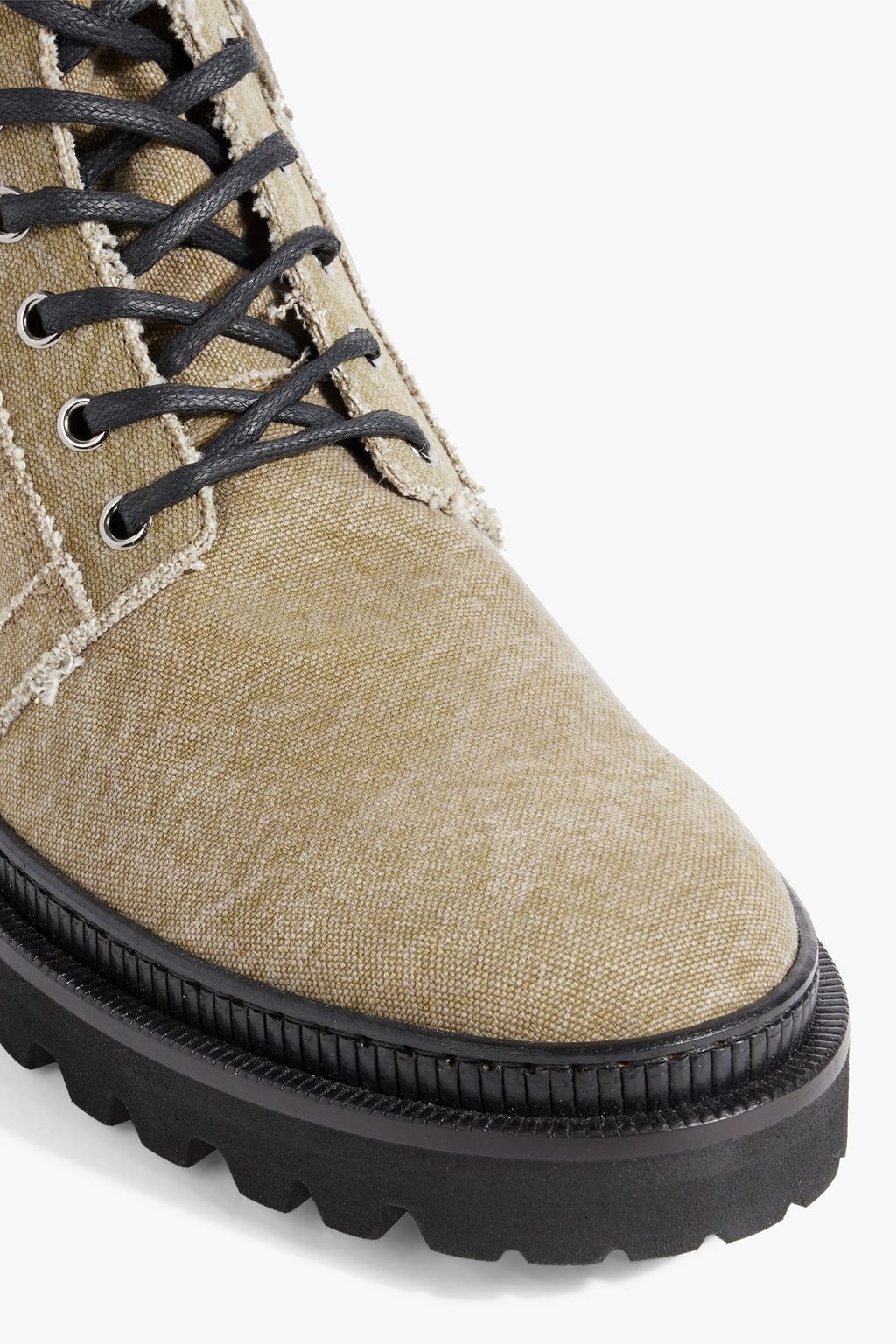 BALMAIN Ranger canvas boots
