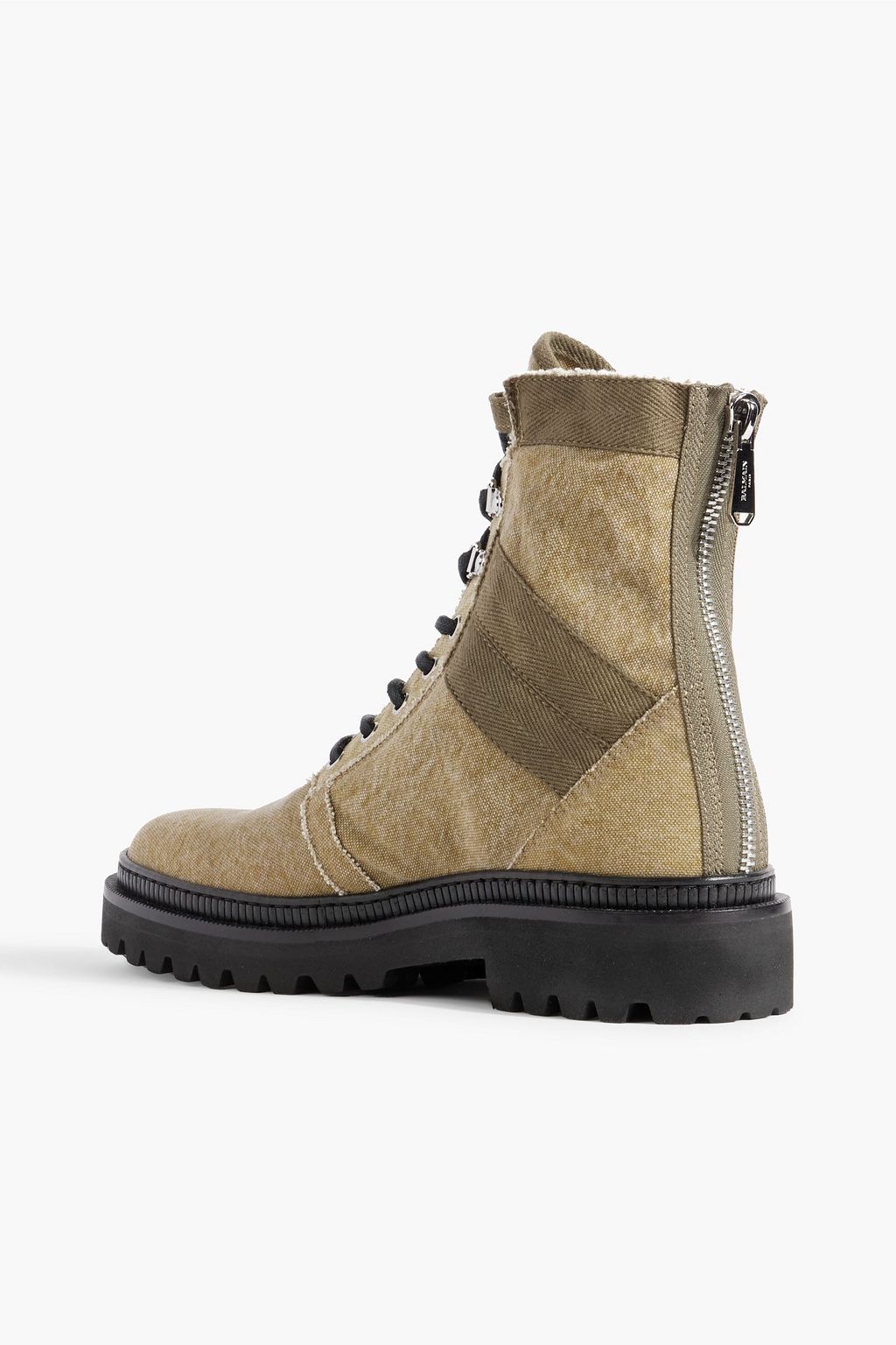 BALMAIN Ranger canvas boots