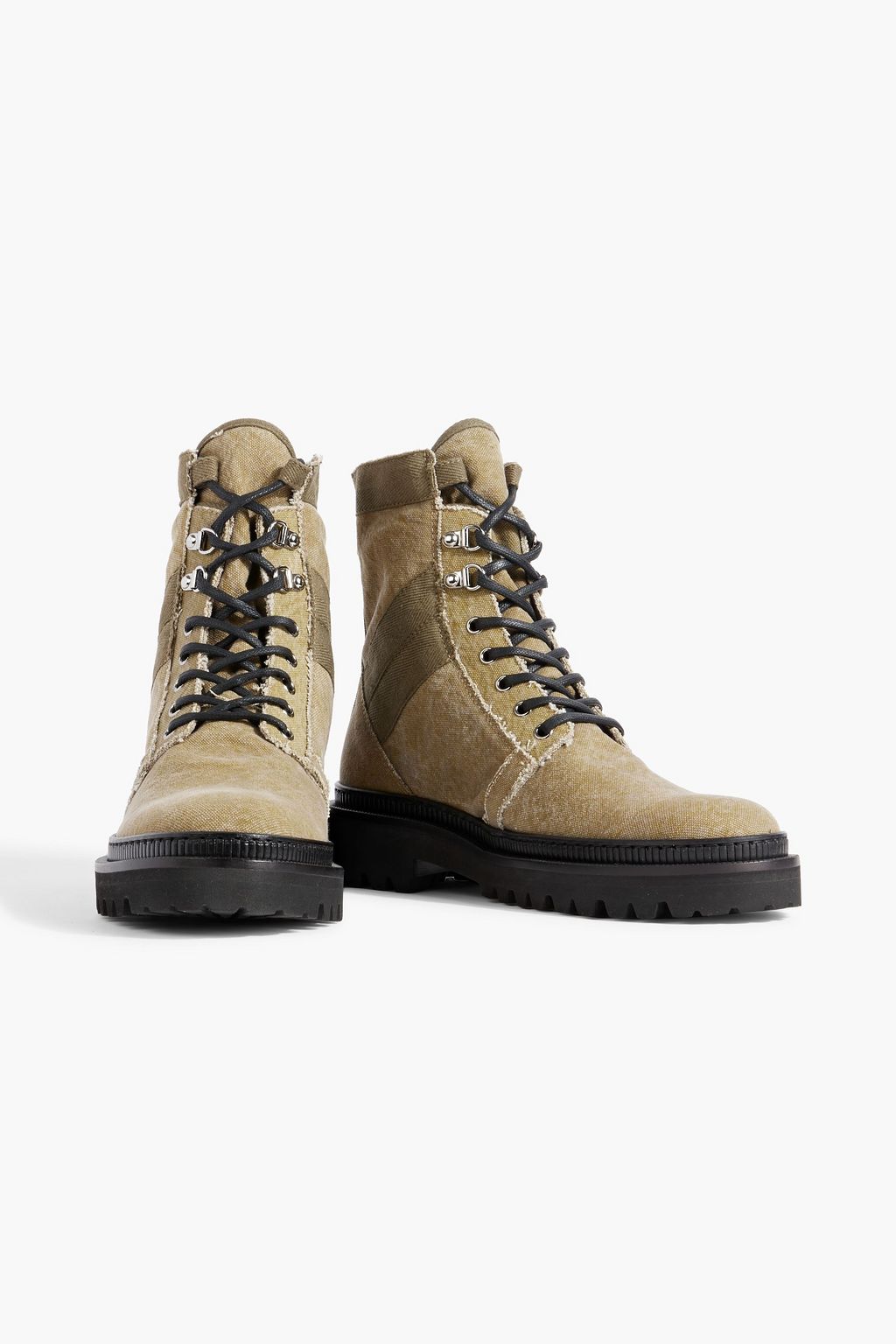 BALMAIN Ranger canvas boots