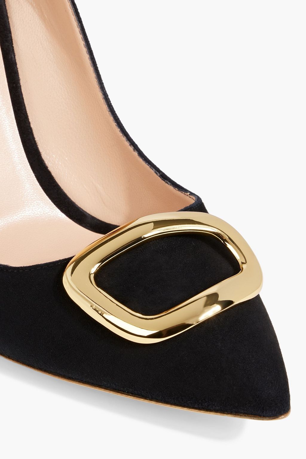 RUPERT SANDERSON Malory embellished suede pumps