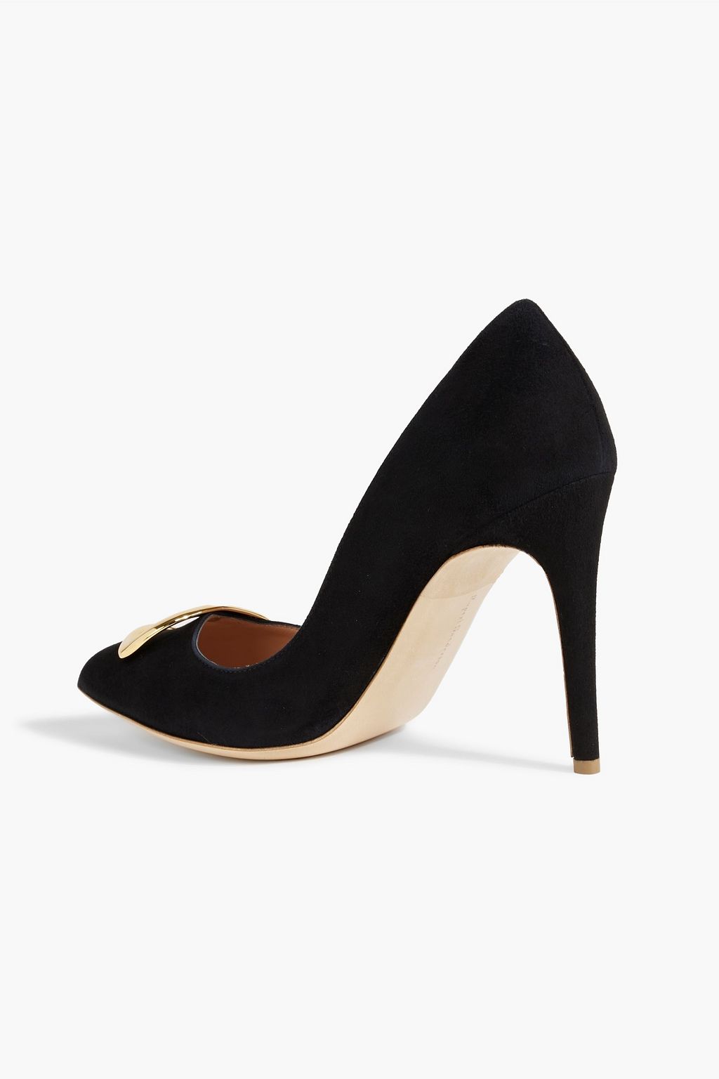 RUPERT SANDERSON Malory embellished suede pumps