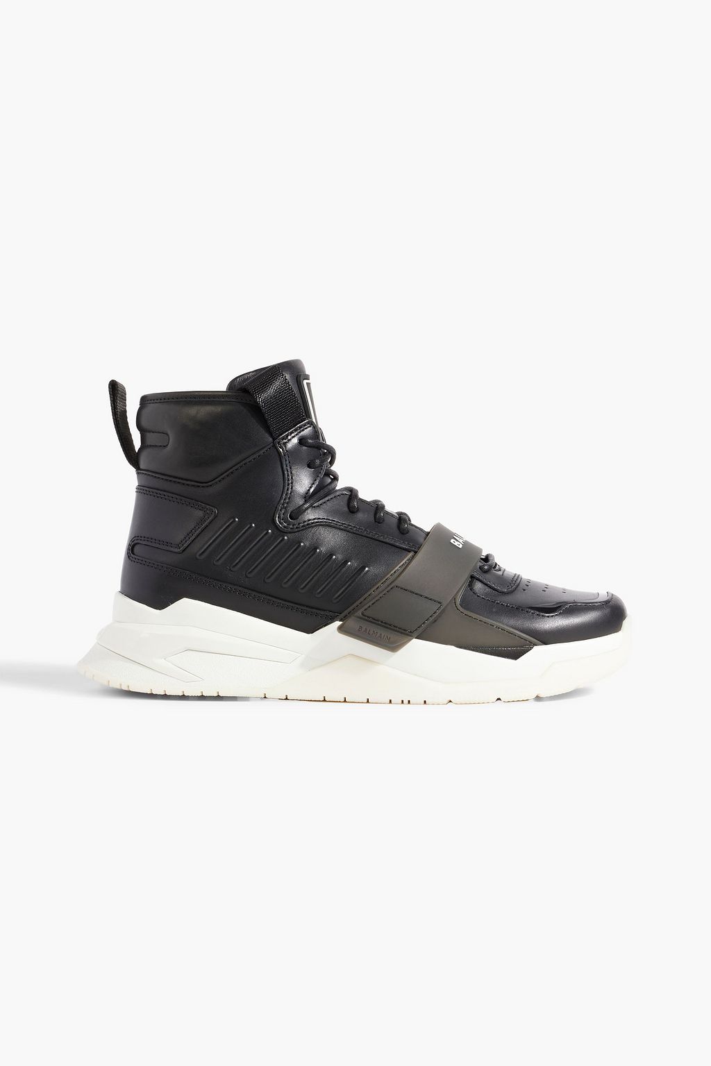 BALMAIN B-Ball leather high-top sneakers | THE OUTNET