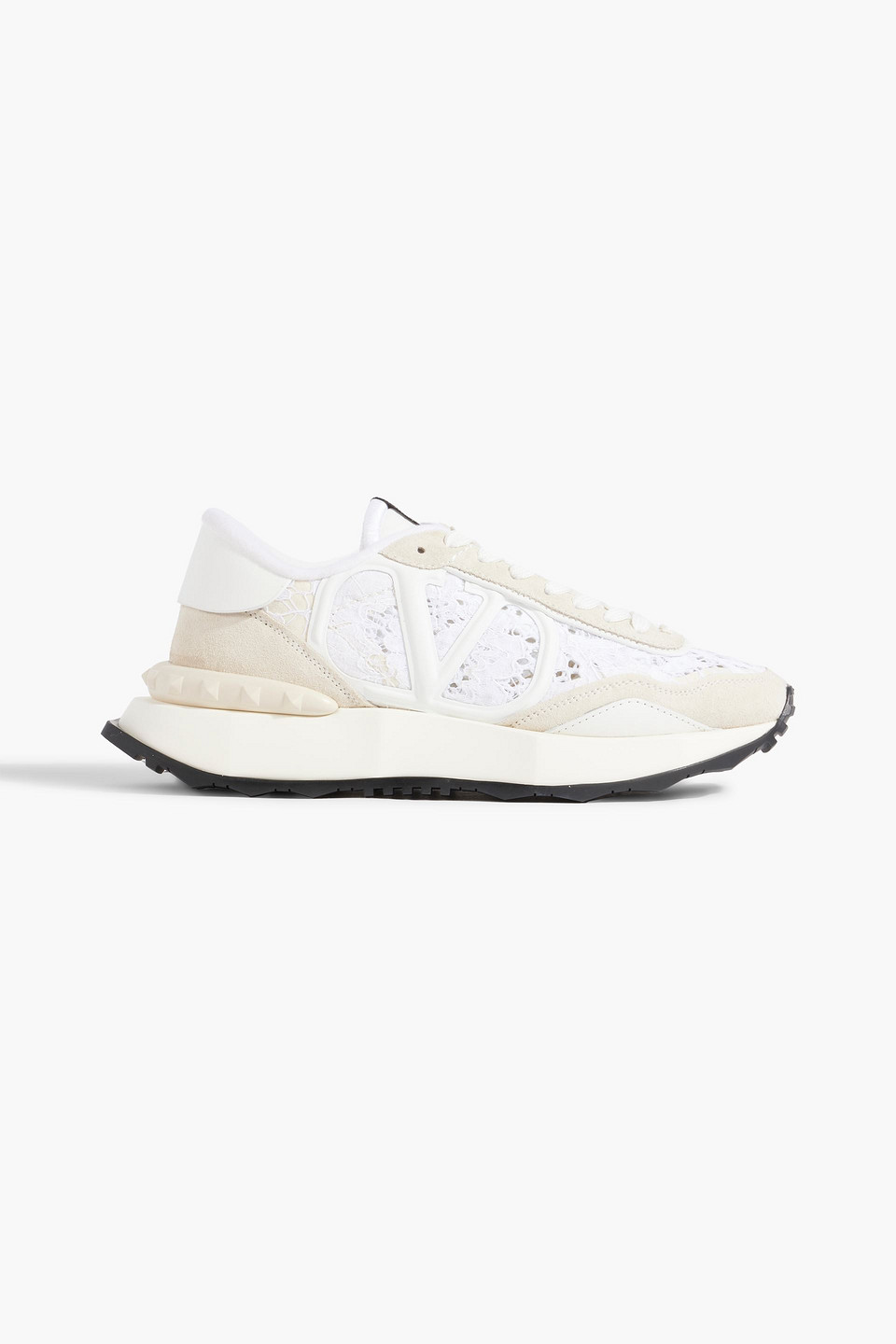 Valentino Vlogo Signature Lacerunner Sneakers In Beige