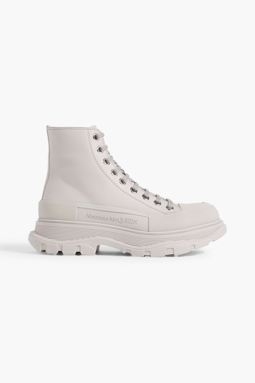 ALEXANDER MCQUEEN Boxer Dog leather combat boots | THE OUTNET