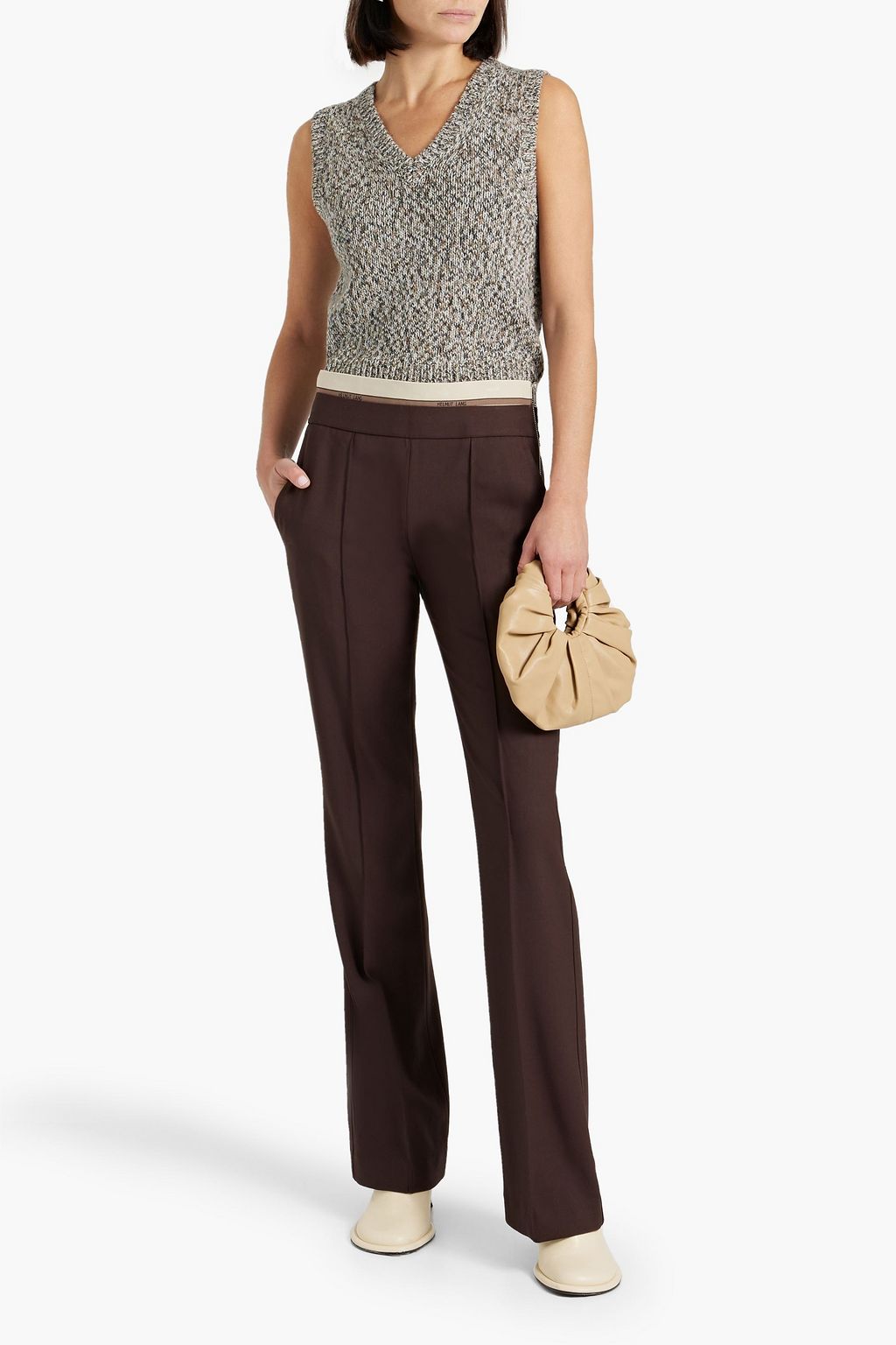 HELMUT LANG Marled knitted vest