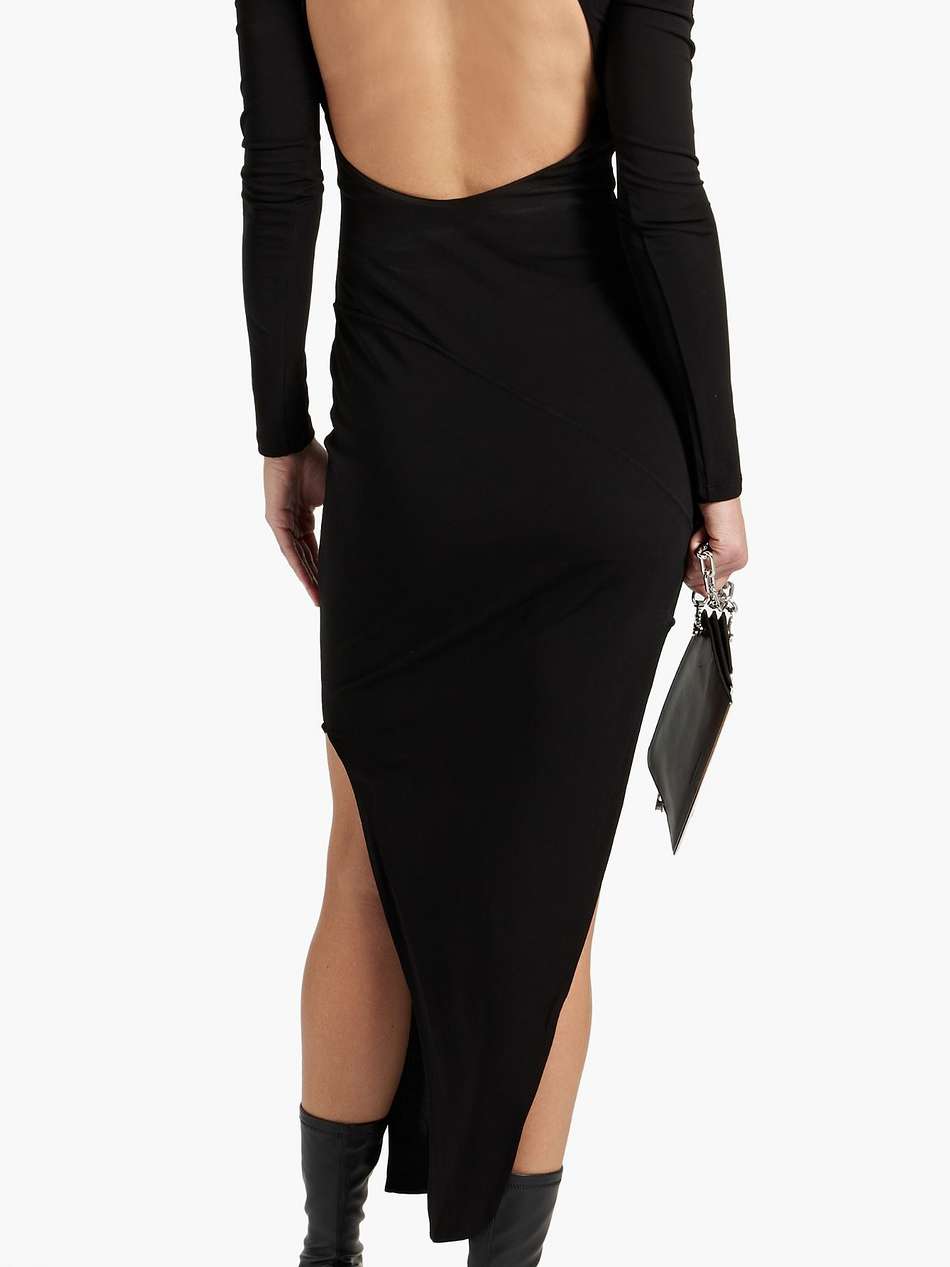 cutout jersey midi dress