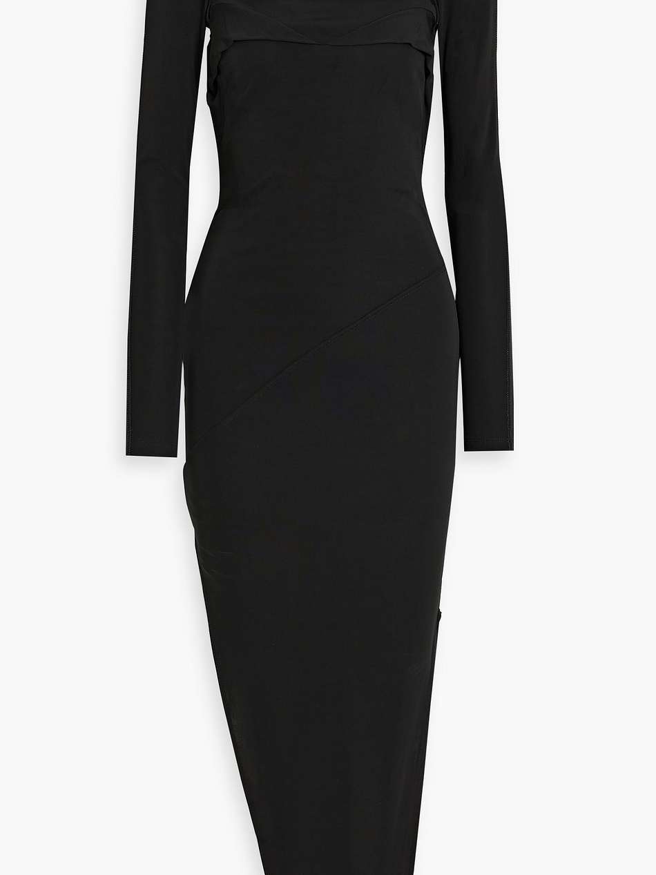 cutout jersey midi dress