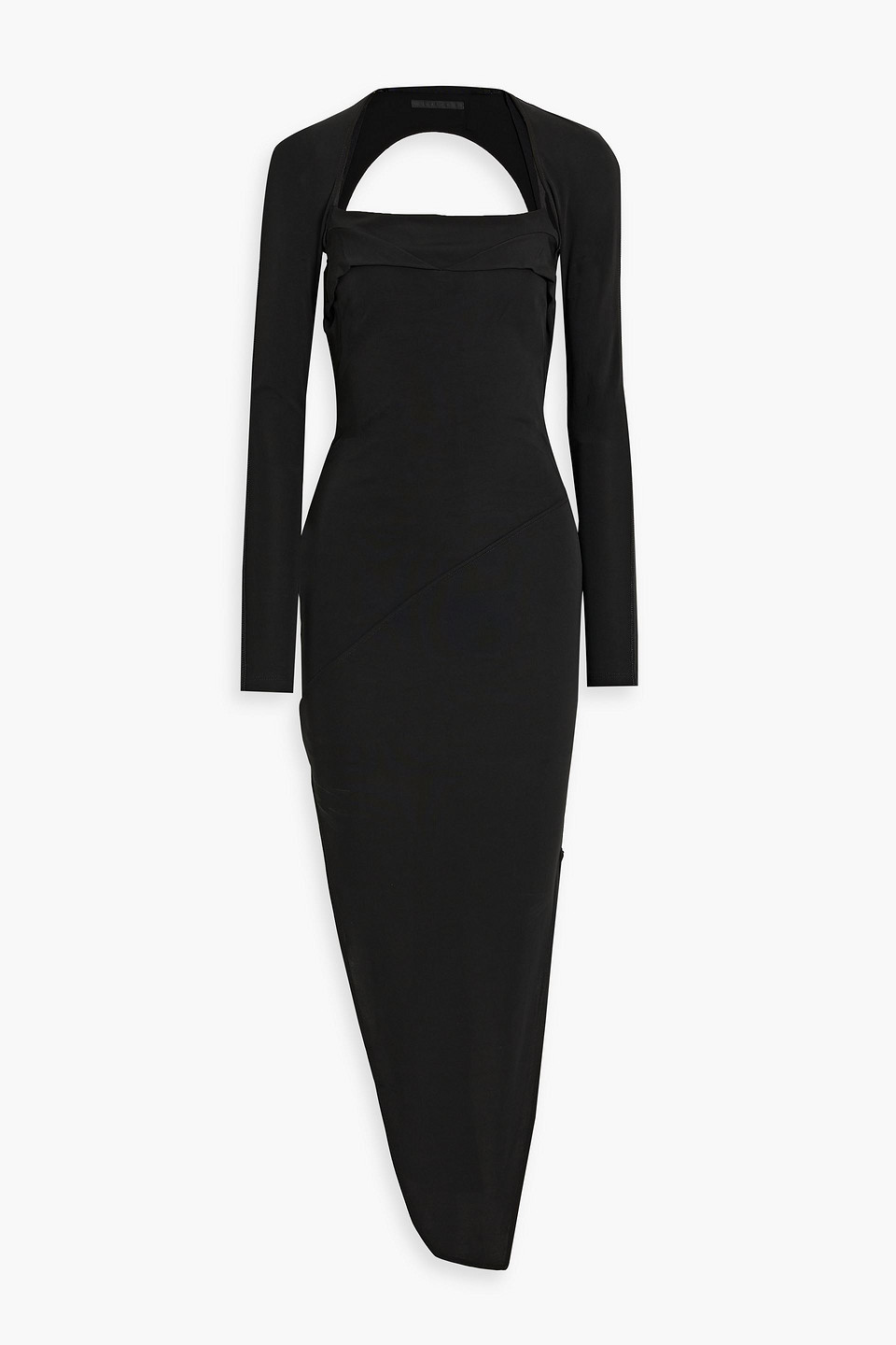 Cutout jersey midi dress