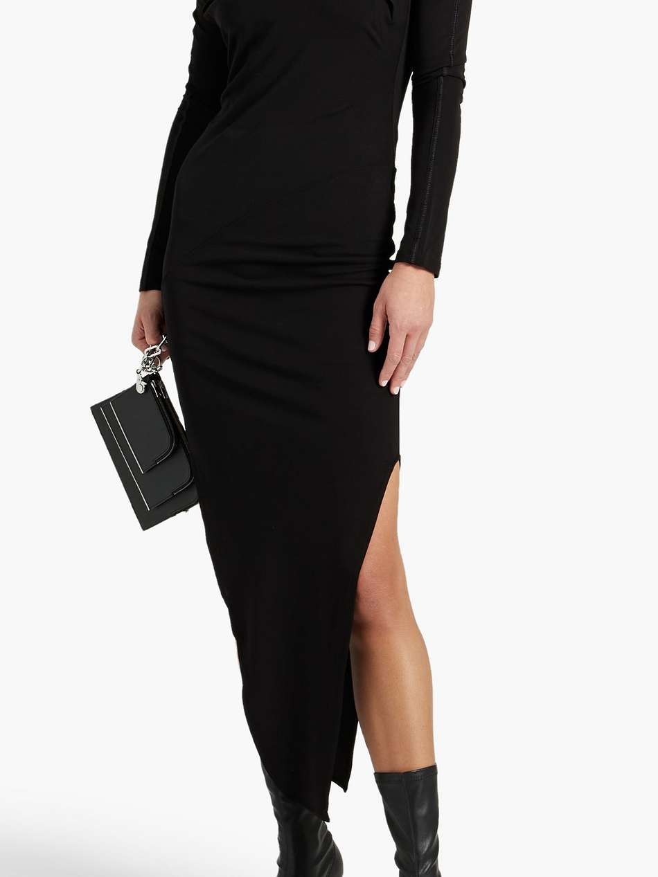 cutout jersey midi dress