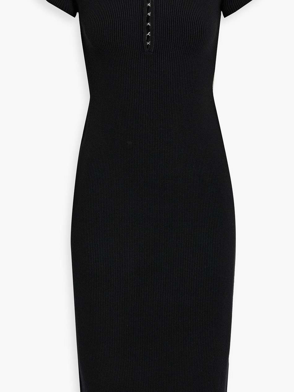 ribbed-knit dress