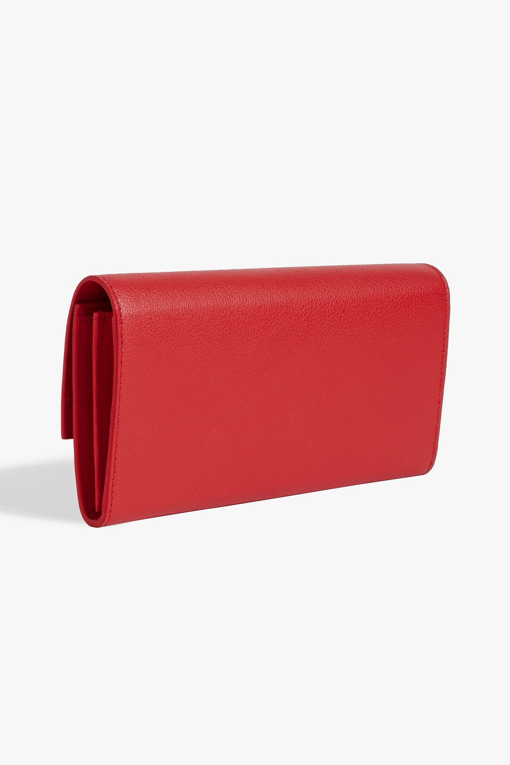 MCQUEEN Skull pebbled-leather wallet