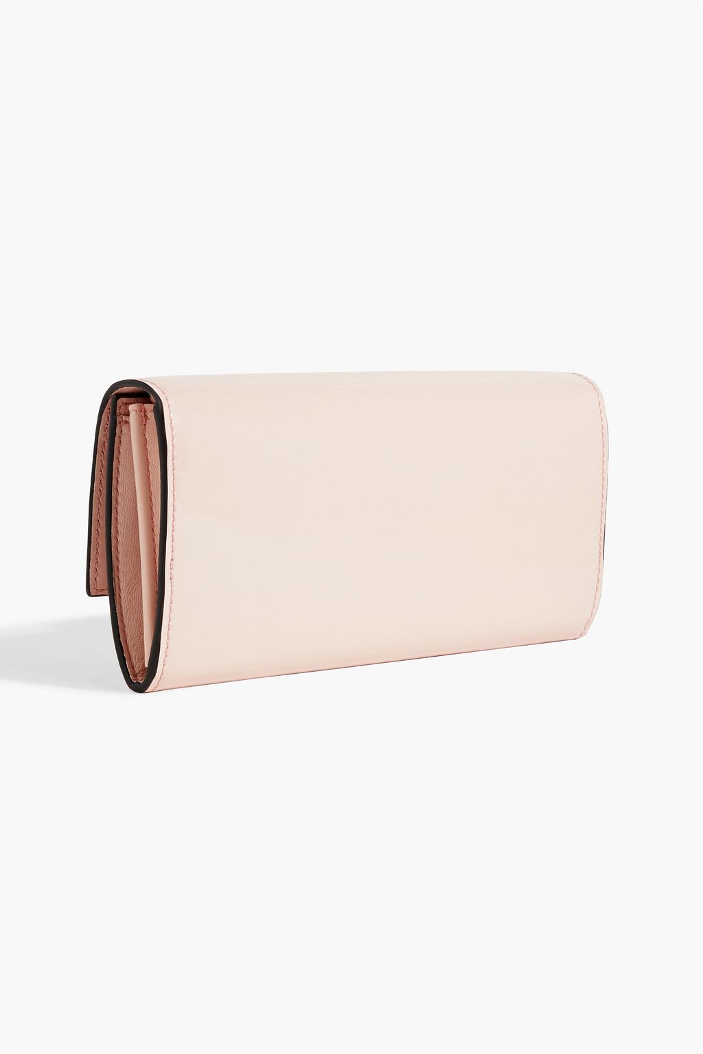 MCQUEEN Skull patent-leather wallet