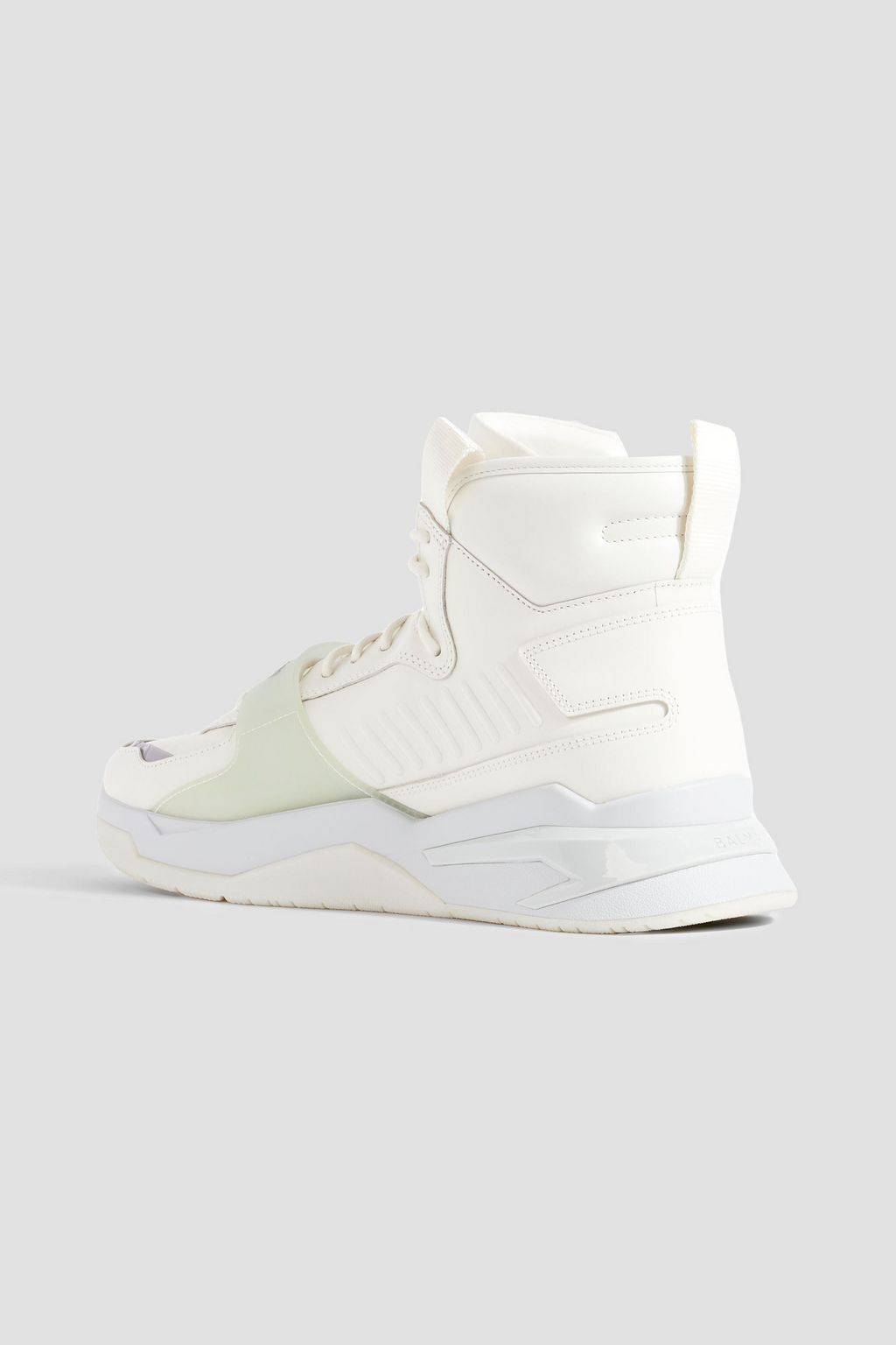 BALMAIN B-Ball leather high-top sneakers