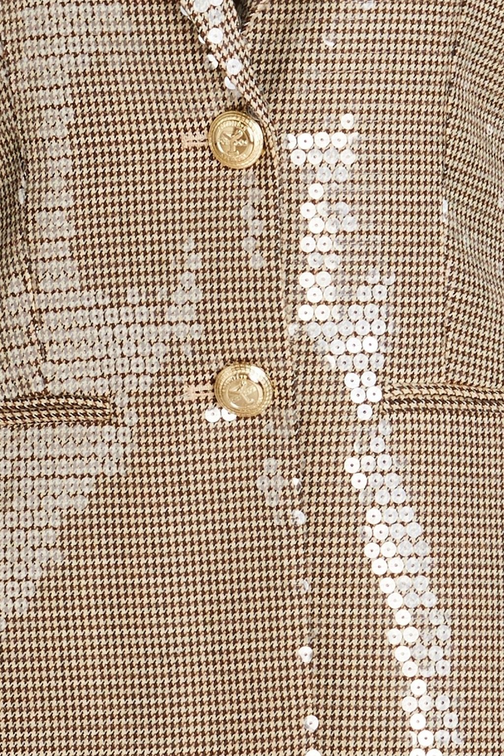 RETROFÊTE Hadley sequined houndstooth blazer