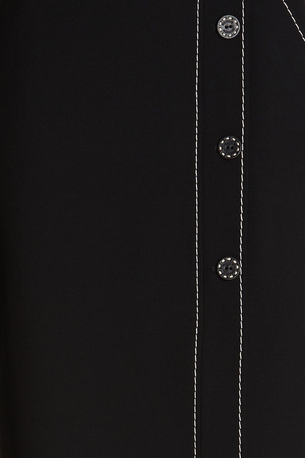 BOUTIQUE MOSCHINO Topstitched twill skirt