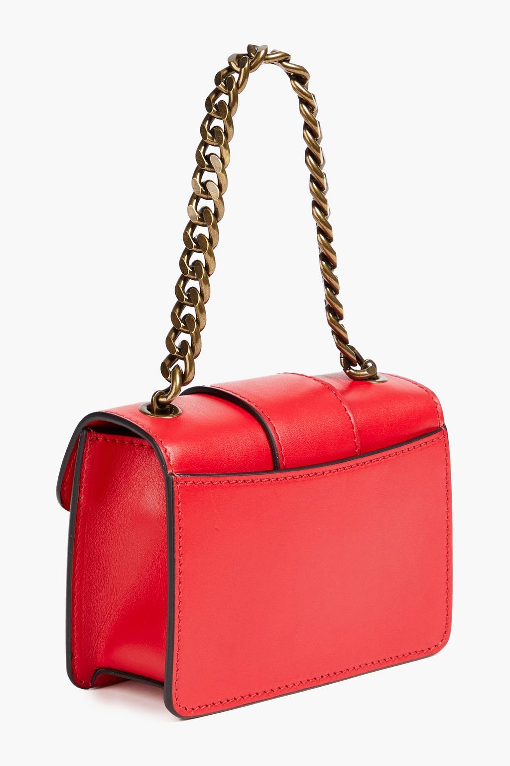MOSCHINO 버클 장식 디테일 가죽 숄더 백