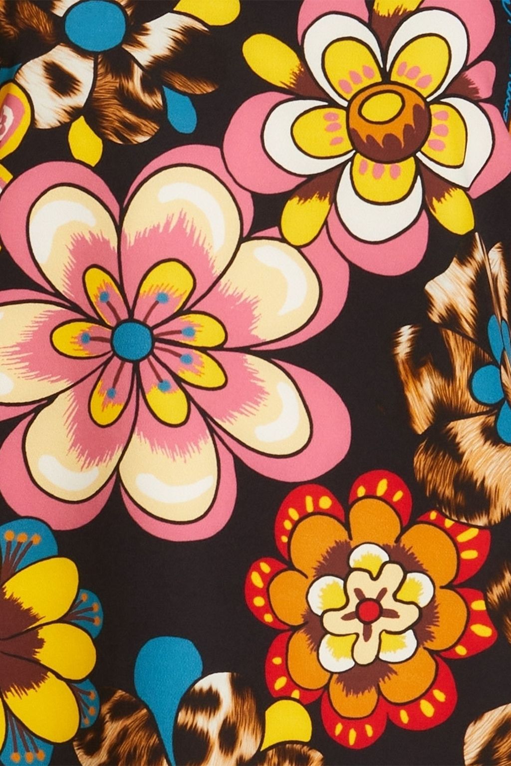 BOUTIQUE MOSCHINO クレープ トップス フローラルプリント