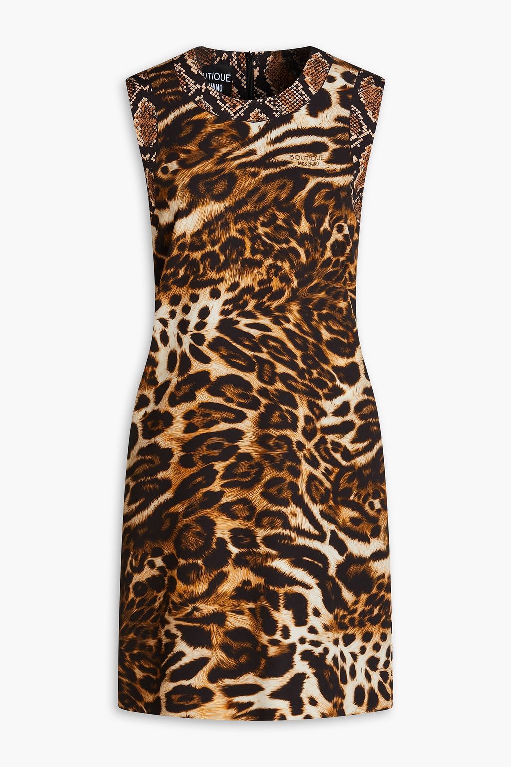 BOUTIQUE MOSCHINO Printed crepe mini dress THE OUTNET