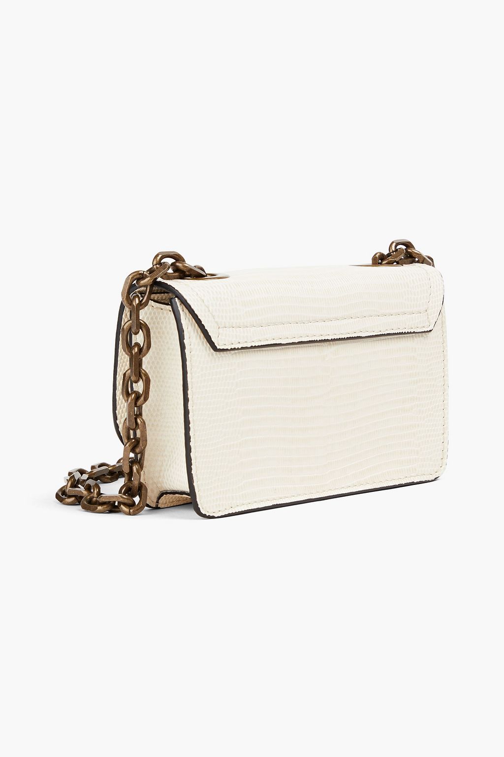 MOSCHINO Schultertasche aus Leder mit Eidechseneffekt