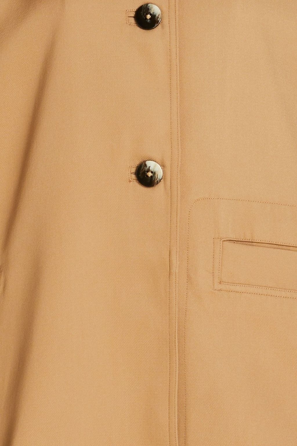 GANNI Oversized gabardine coat