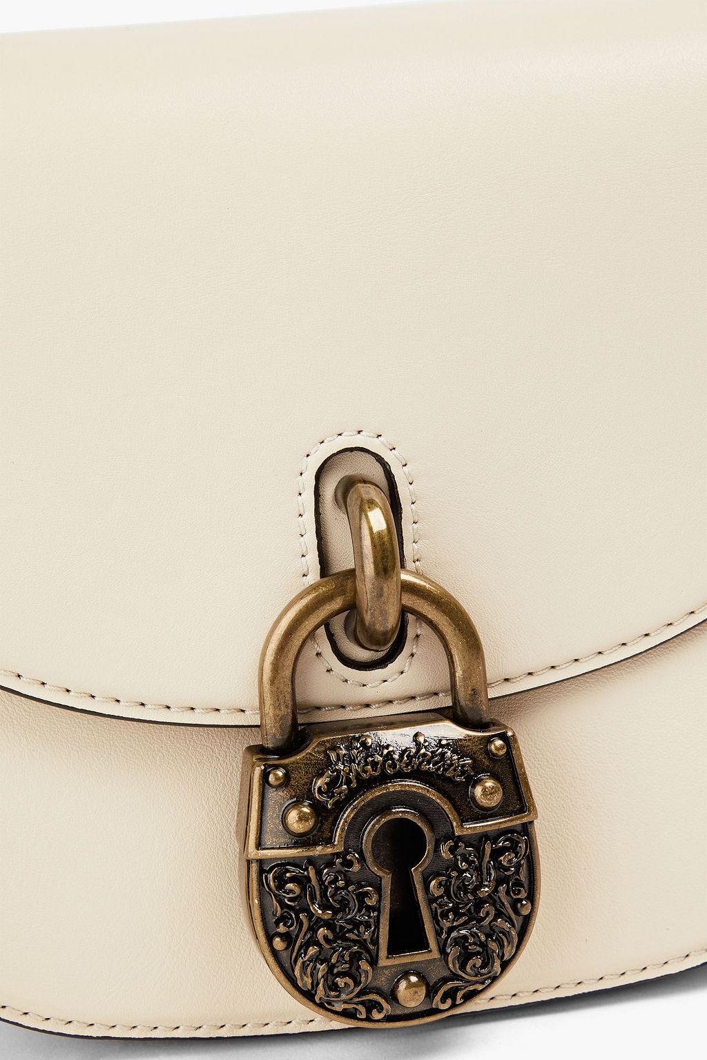 MOSCHINO Embellished leather shoulder bag