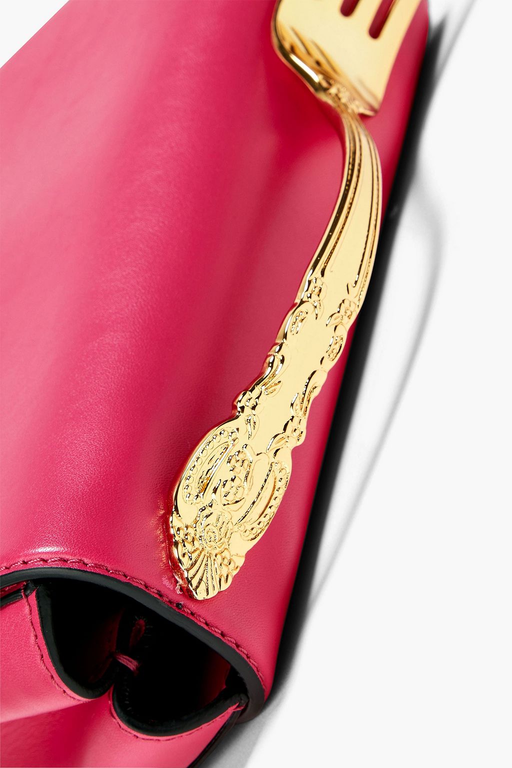 MOSCHINO Embellished leather shoulder bag