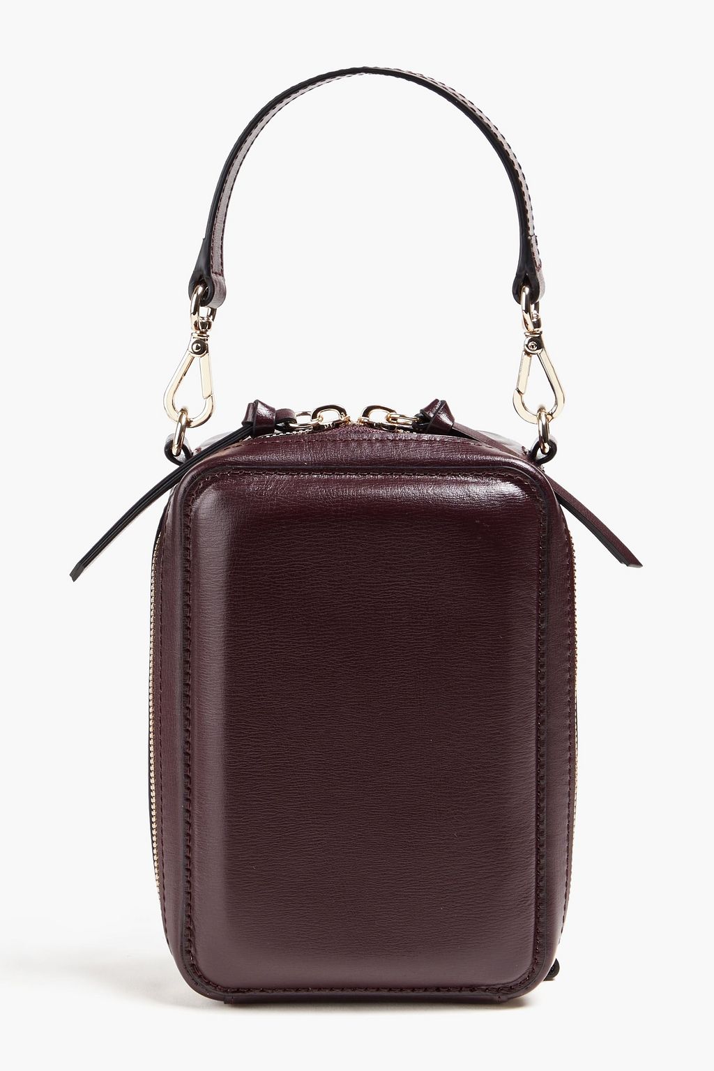 GANNI Banner convertible embossed leather shoulder bag