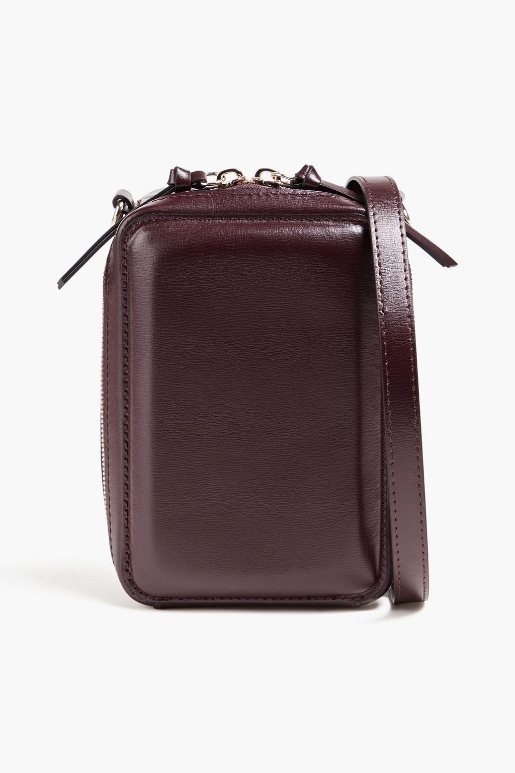 GANNI Banner convertible embossed leather shoulder bag