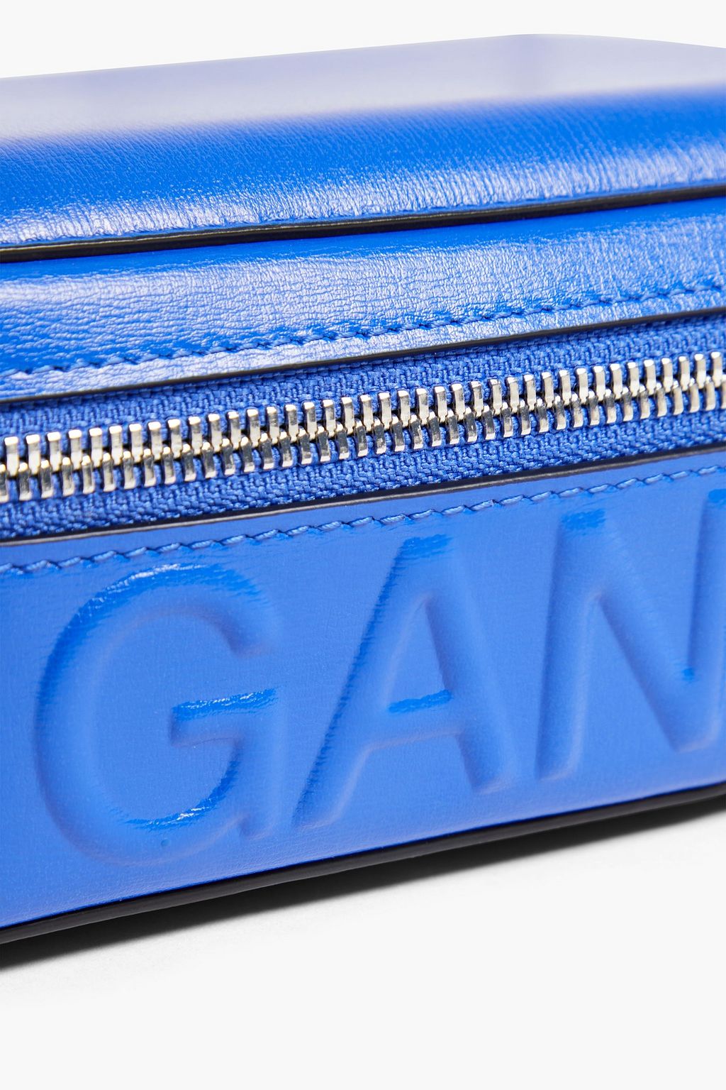 GANNI Embossed leather shoulder bag