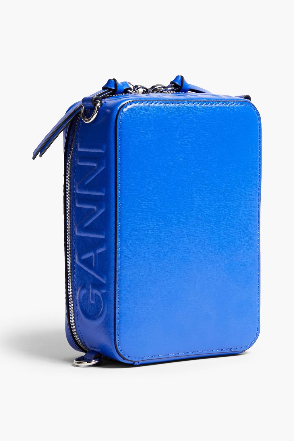 GANNI Embossed leather shoulder bag