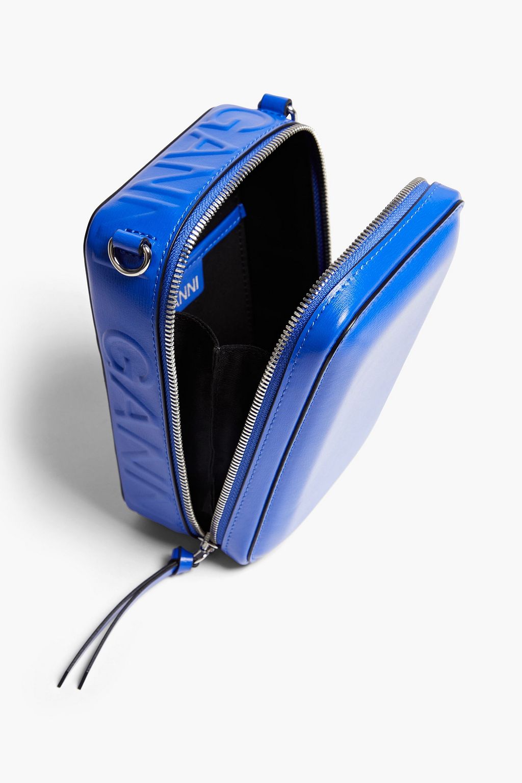 GANNI Embossed leather shoulder bag