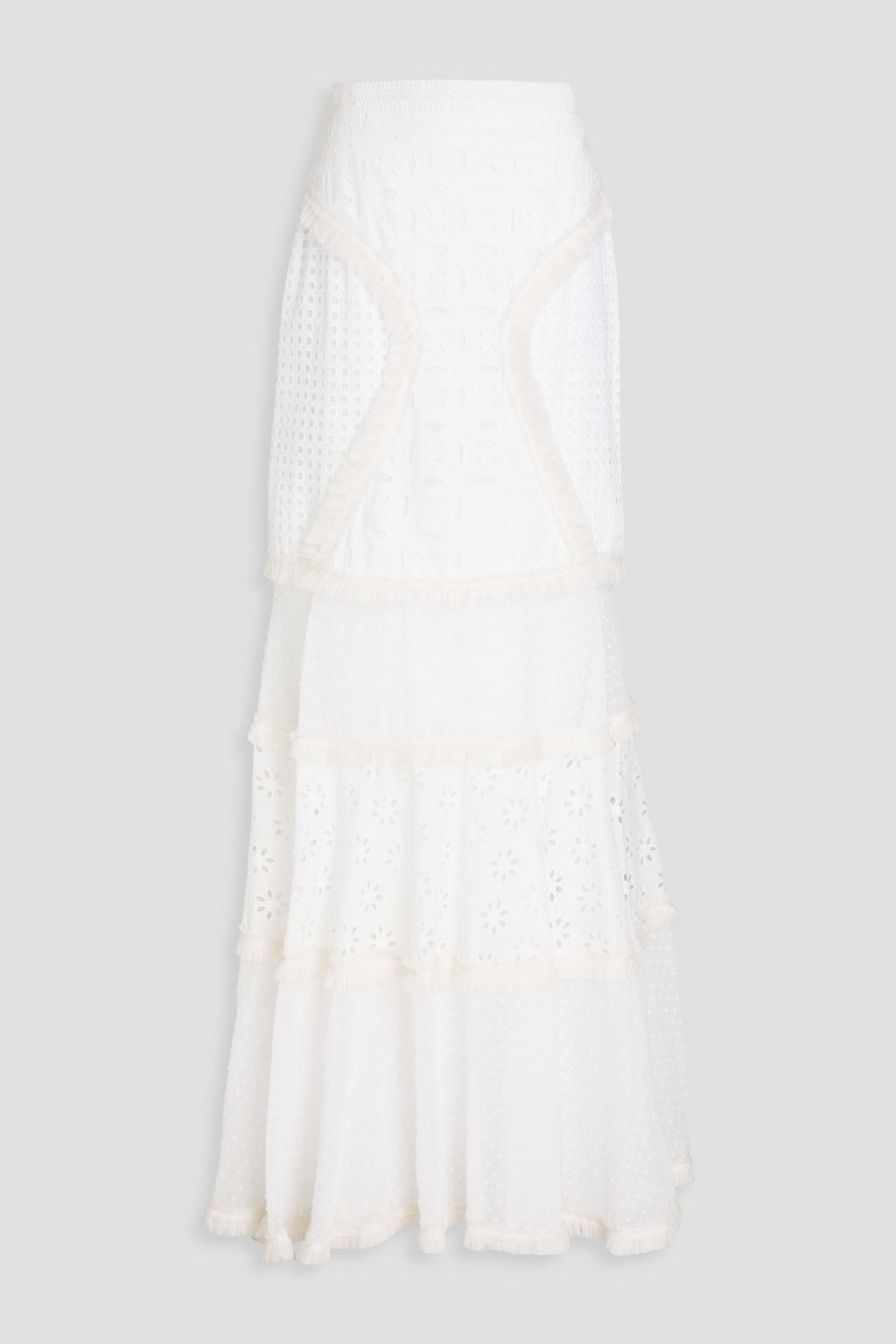 ANDREW GN コットン マキシスカート ドットパネル イギリス刺繍 | THE  