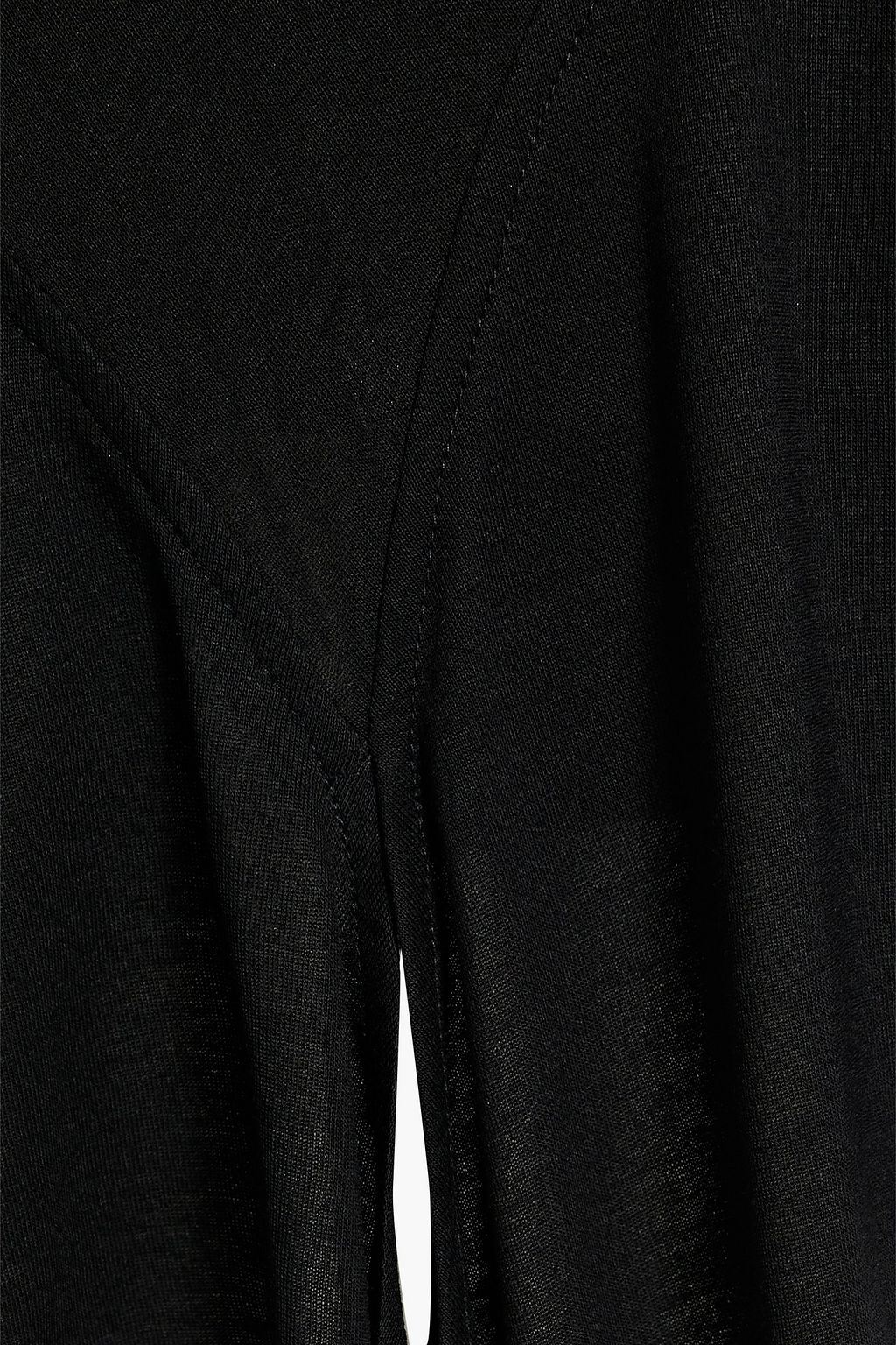 HELMUT LANG One-shoulder draped jersey mini dress