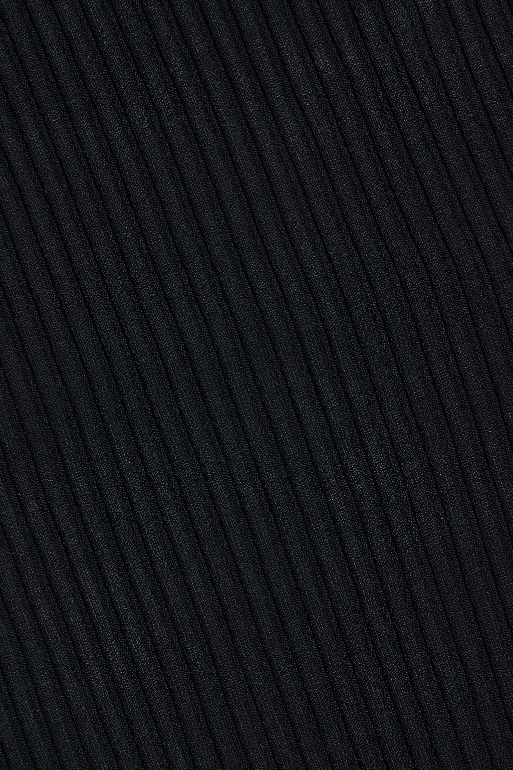 HELMUT LANG One-shoulder ribbed-knit top