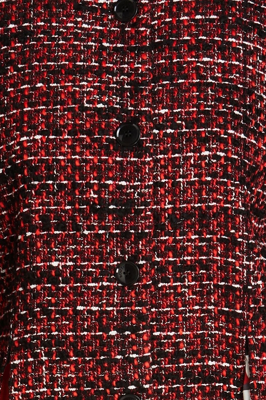 BOUTIQUE MOSCHINO Pleated bouclé-tweed jacket