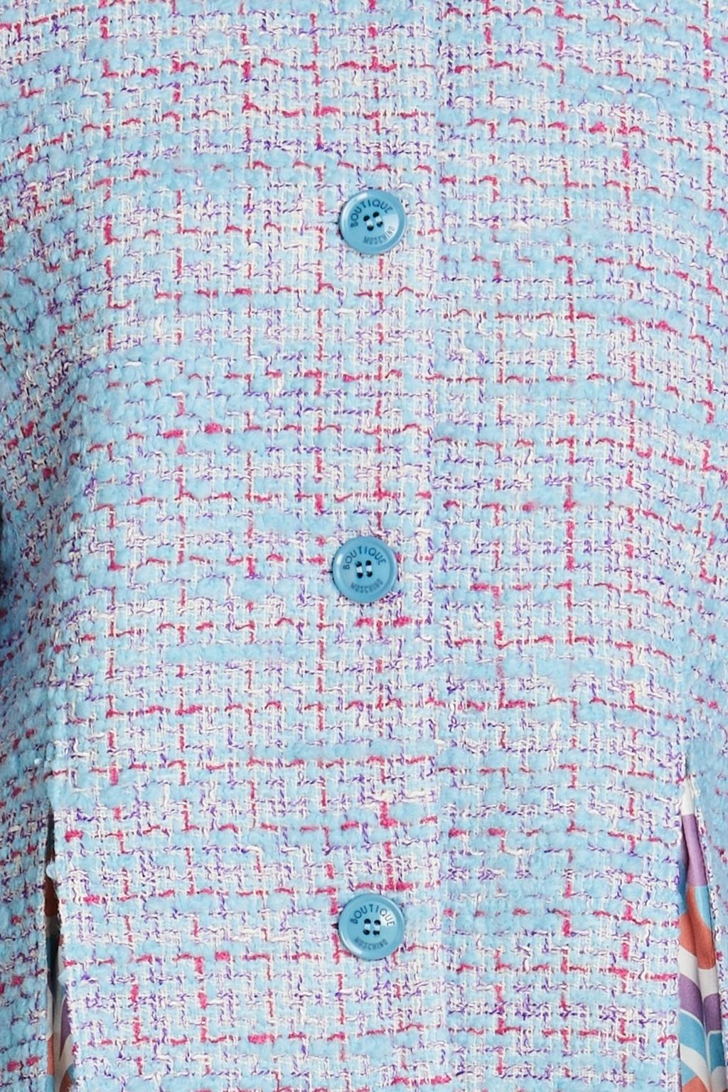 BOUTIQUE MOSCHINO Pleated bouclé-tweed jacket