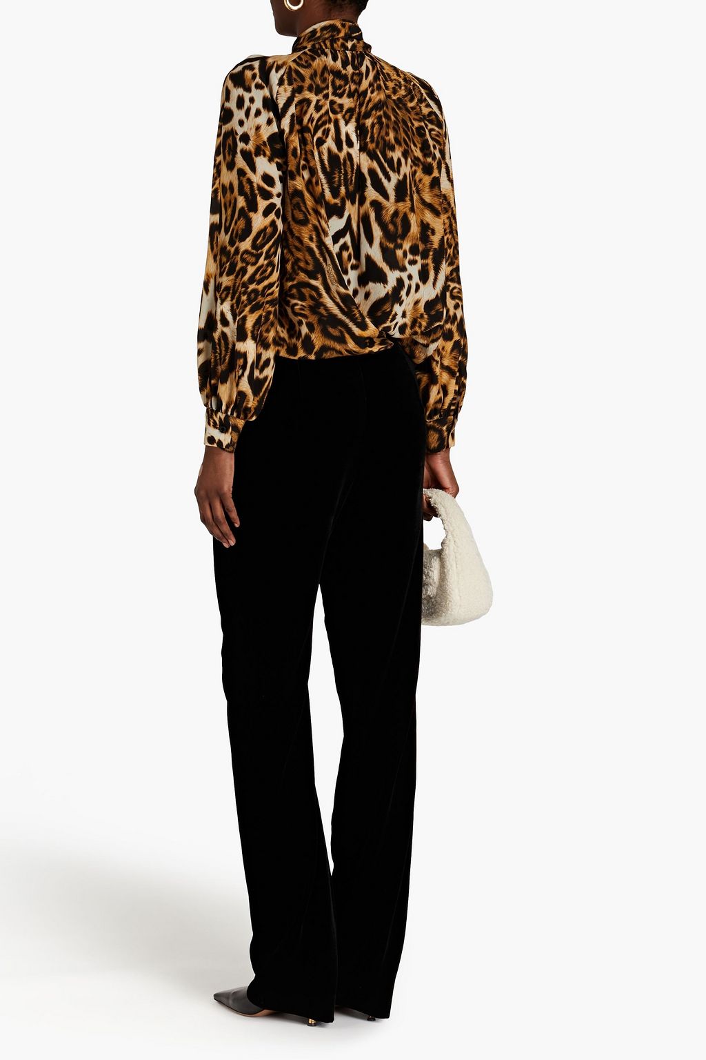 BOUTIQUE MOSCHINO Velvet straight-leg pants