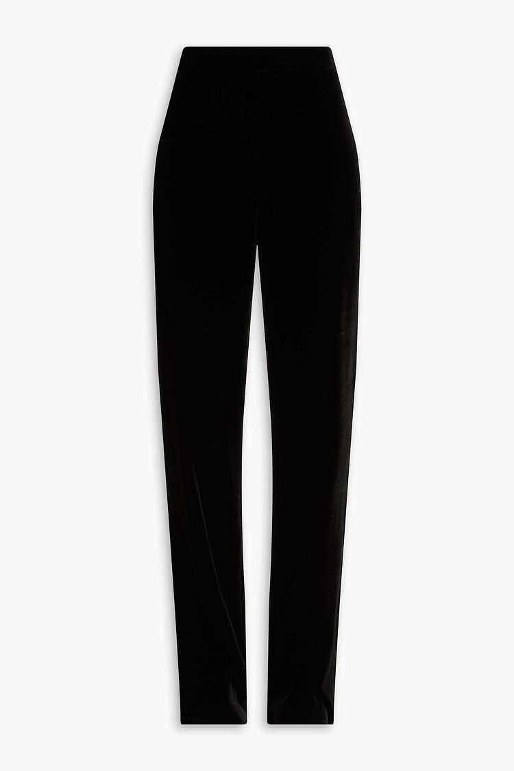 BOUTIQUE MOSCHINO Velvet straightleg pants THE